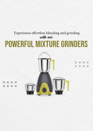 Mixture Grinder promotional poster