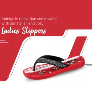 Ladies Slippers promotional template