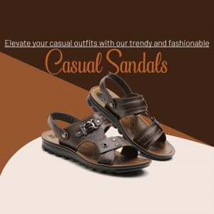 Casual Sandal business flyer