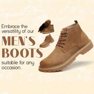 Men Boots business flyer