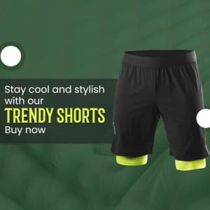 Men Shorts marketing poster