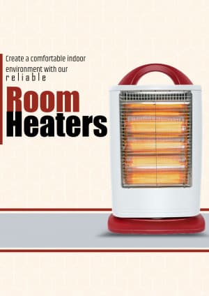 Room Heater marketing poster