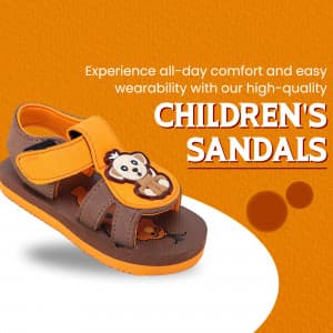 Children Sandals promotional template