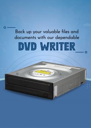 DVD Writer marketing poster