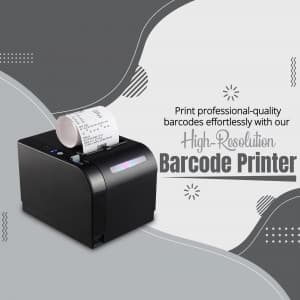 Barcode Printer marketing poster
