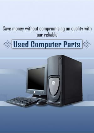 Used Computer Pats marketing poster