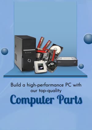 Computer Parts marketing poster