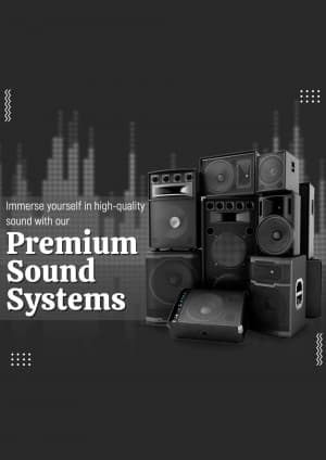 Sound System marketing poster