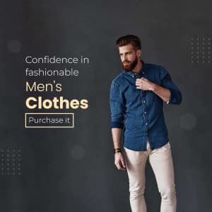 Men Clothes facebook banner