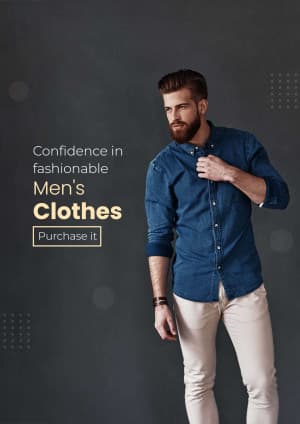 Men Clothes facebook ad