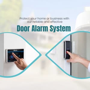 Door Alarm System promotional template