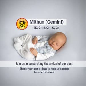 Baby Boy Names Suggestion facebook ad banner