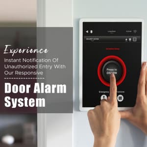 Door Alarm System promotional poster