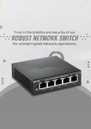 Network Switch marketing poster