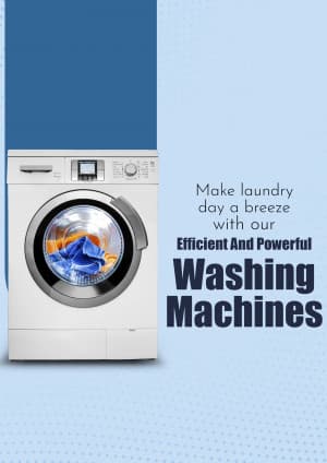 Washing Machine marketing poster