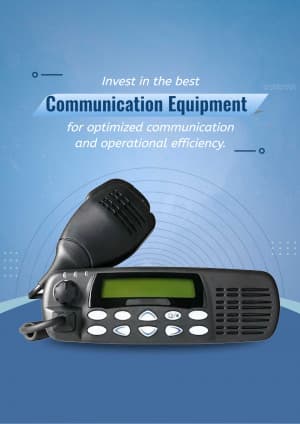 Communication Equipment business template