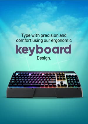 Keyboard template