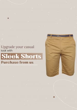 Men Shorts marketing post