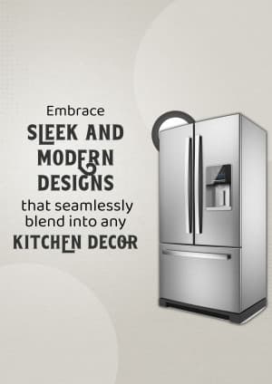 Refrigerator marketing post