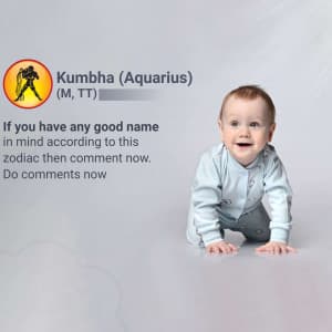 Baby Boy Names Suggestion Instagram banner