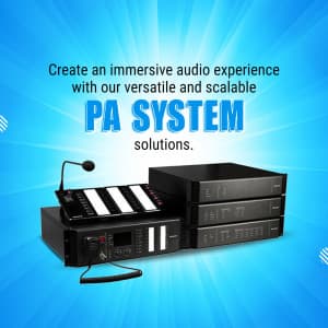 PA System promotional template