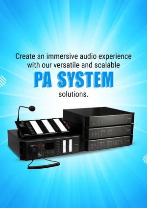 PA System promotional poster