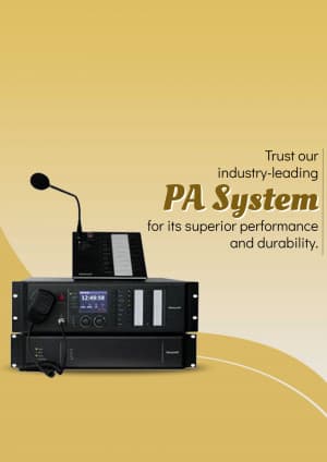 PA System facebook ad