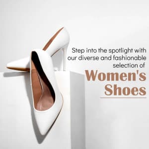 Ladies Shoes marketing poster