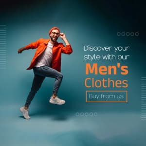 Men Clothes promotional post