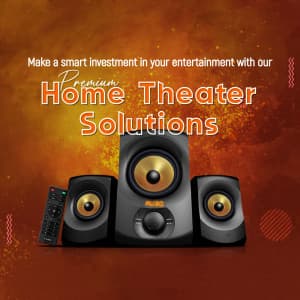 Home Theater business flyer