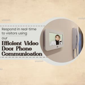 Video Door Phone Installation promotional poster