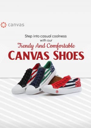 Canvas Shoes business template