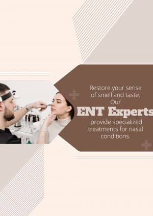 ENT ( Ear, Nose & Throat ) promotional template