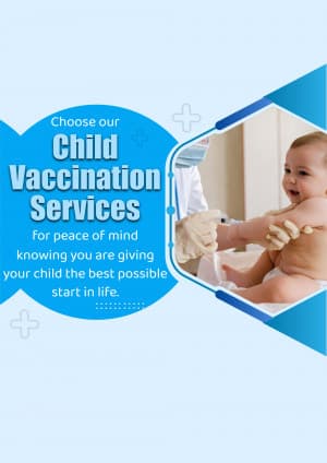 Child Vaccination marketing poster