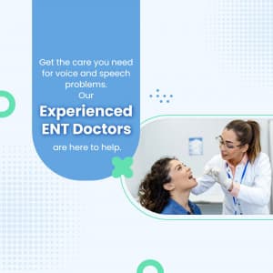 ENT ( Ear, Nose & Throat ) promotional poster