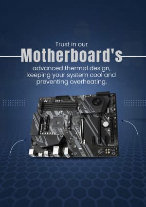 Motherboard marketing poster