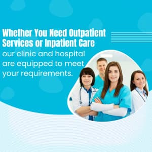 Clinic and Hospital marketing post