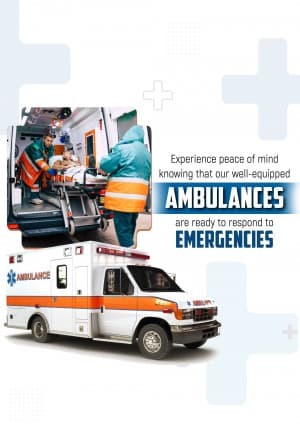 Ambulance Services marketing poster