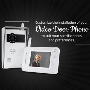 Video Door Phone Installation business flyer