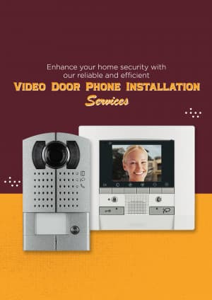 Video Door Phone Installation marketing poster