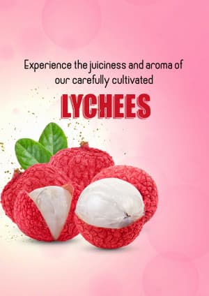 Lychee business banner
