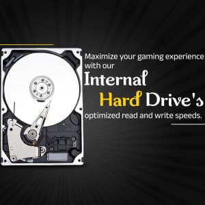 Internal Hard Drive promotional template