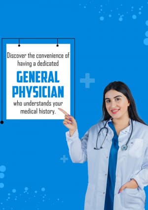 General Physician service promotional poster