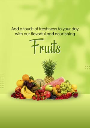 Fruits marketing poster