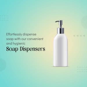 Soap dispenser business banner