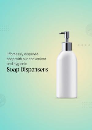 Soap dispenser business flyer