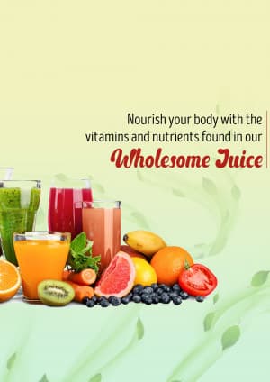 Juice business banner