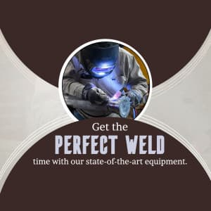 Welding promotional poster