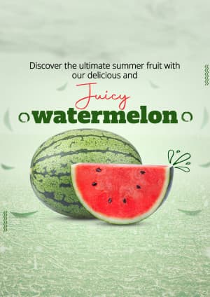 Watermelon business banner