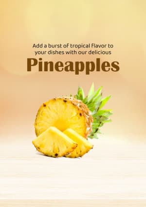 Pineapple marketing poster